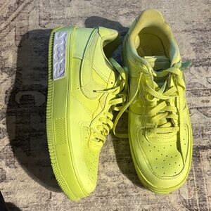 Neon Yellow Low-Top Sneakers